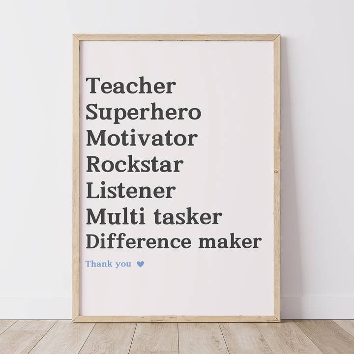 Définition de l'enseignant Imprimer pour la vente par Chalk & Ivy Prints