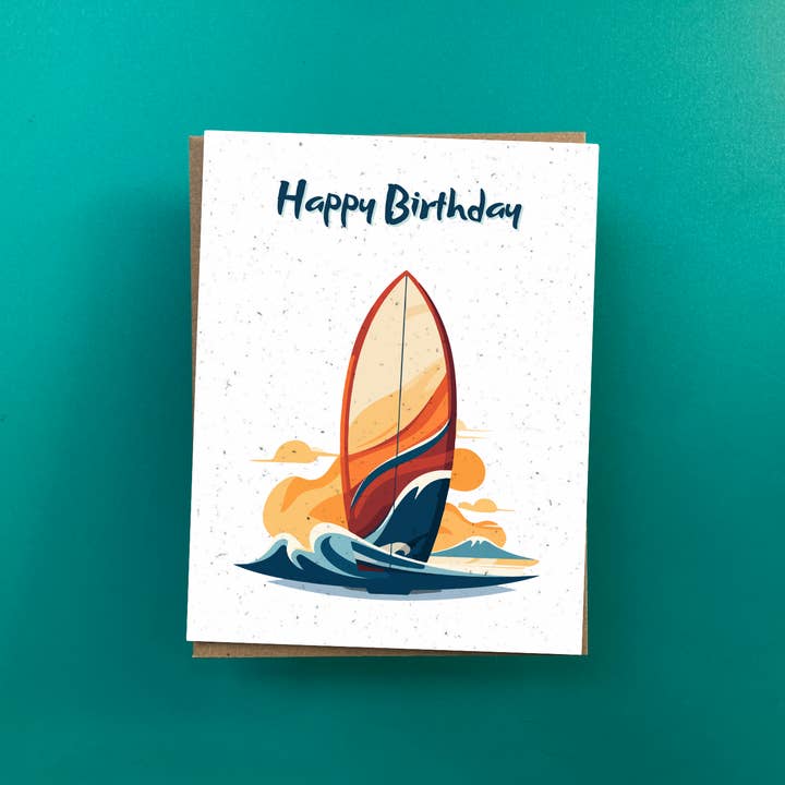 Planche de surf d'anniversaire pour la vente par Thanks a Ton