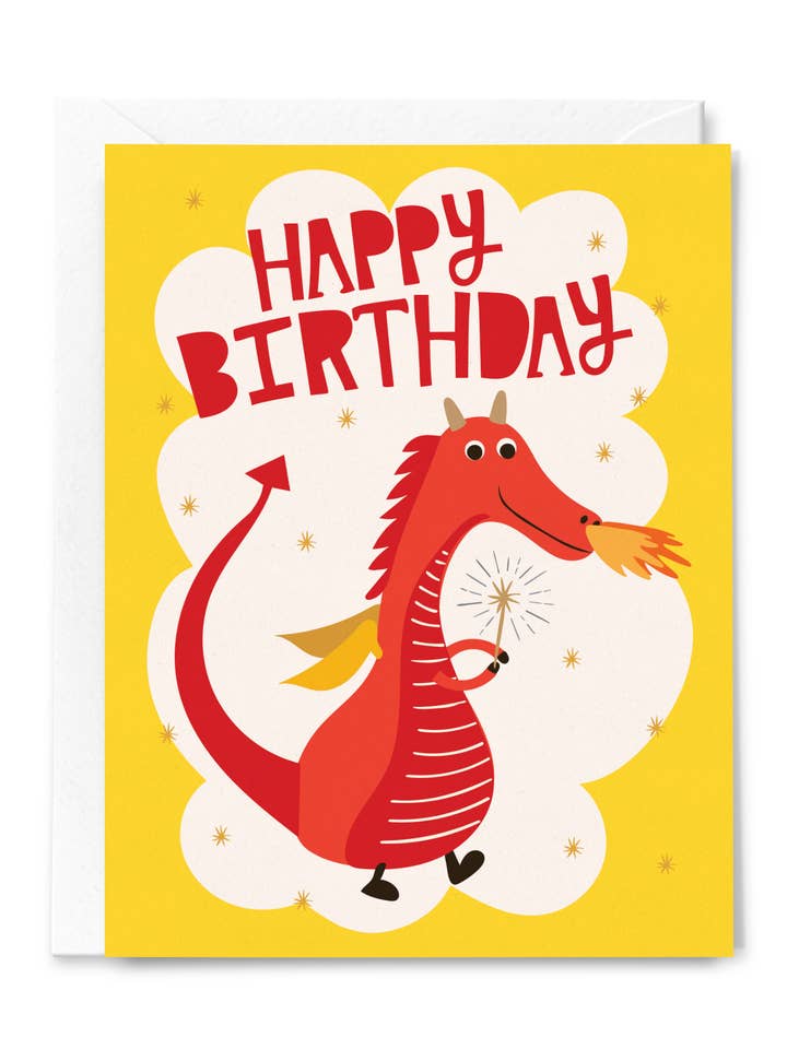 Happy Birthday Dragon for wholesale by Happy Just Happy