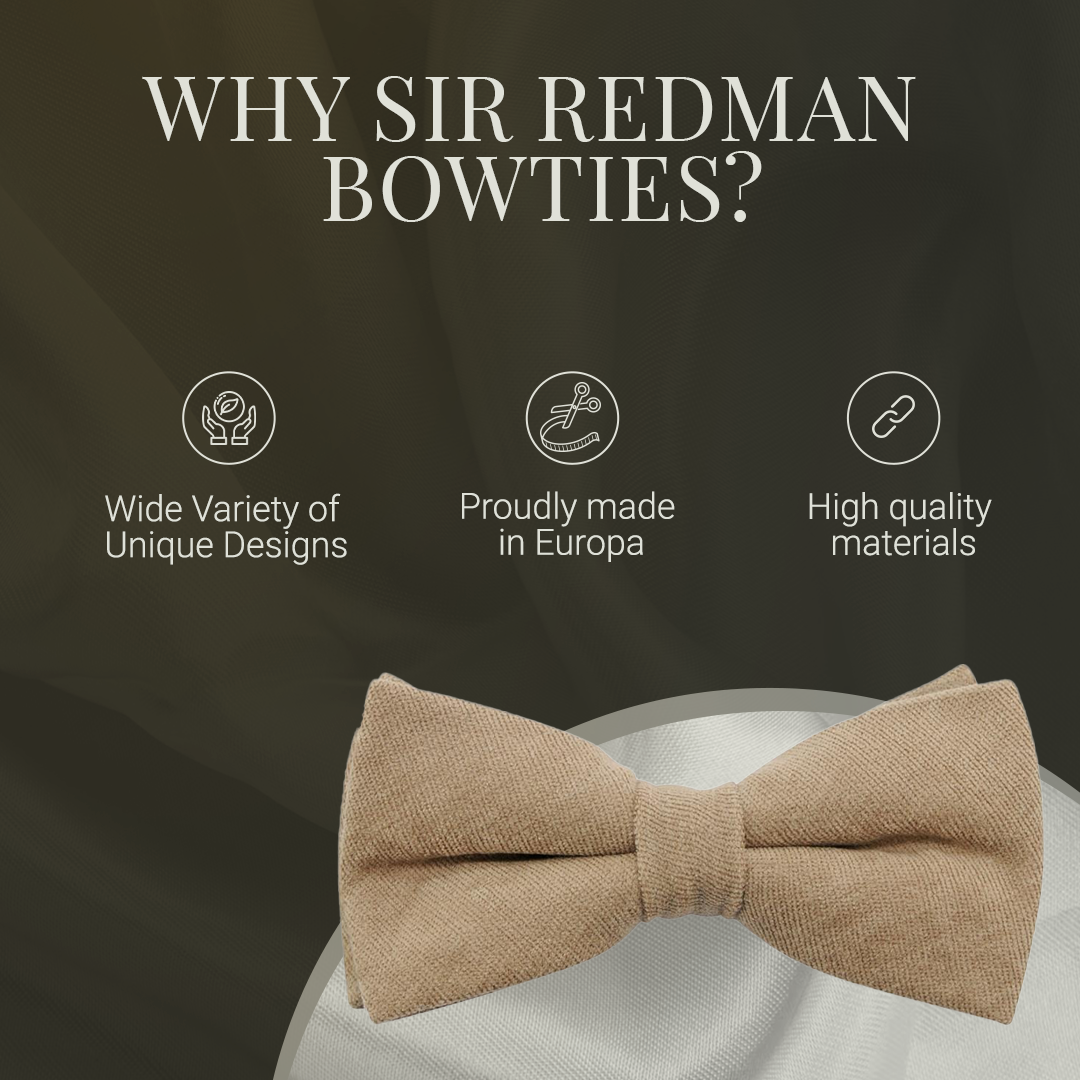 Sir Redman - Wholesale Bow Tie - Men's - Sir Redman Bow Tie - Sand color2
