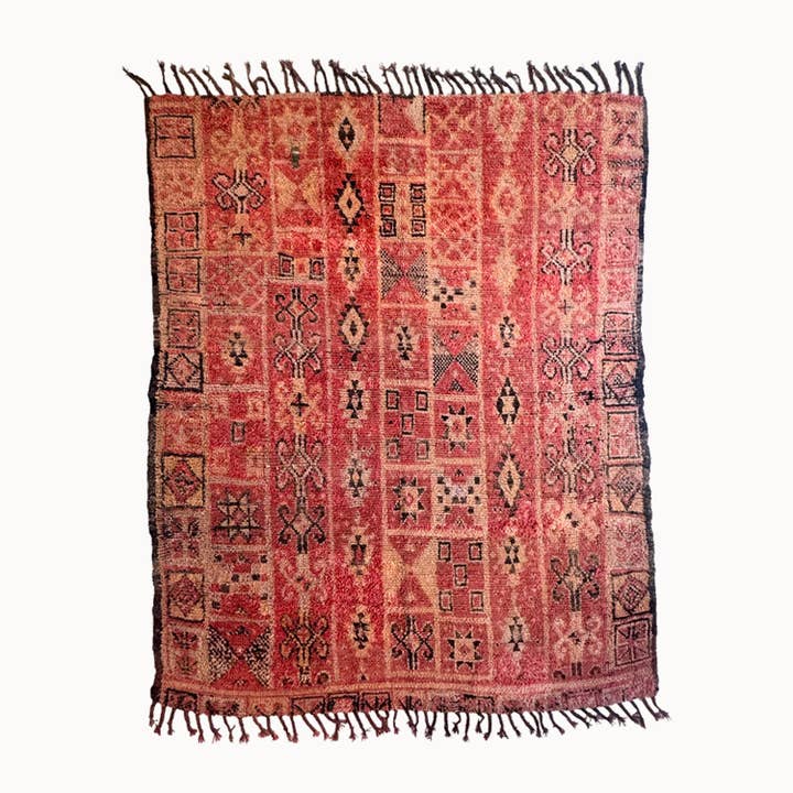 Nuja Vintage Marockansk Matta | 213 cm x 239 cm för wholesale av Apartment F - shipping from Austin, TX