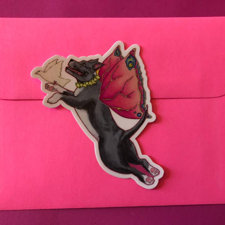 Sunde White Industries - Vendita all'ingrosso Adesivo - Adesivo Pitbull Fairy1