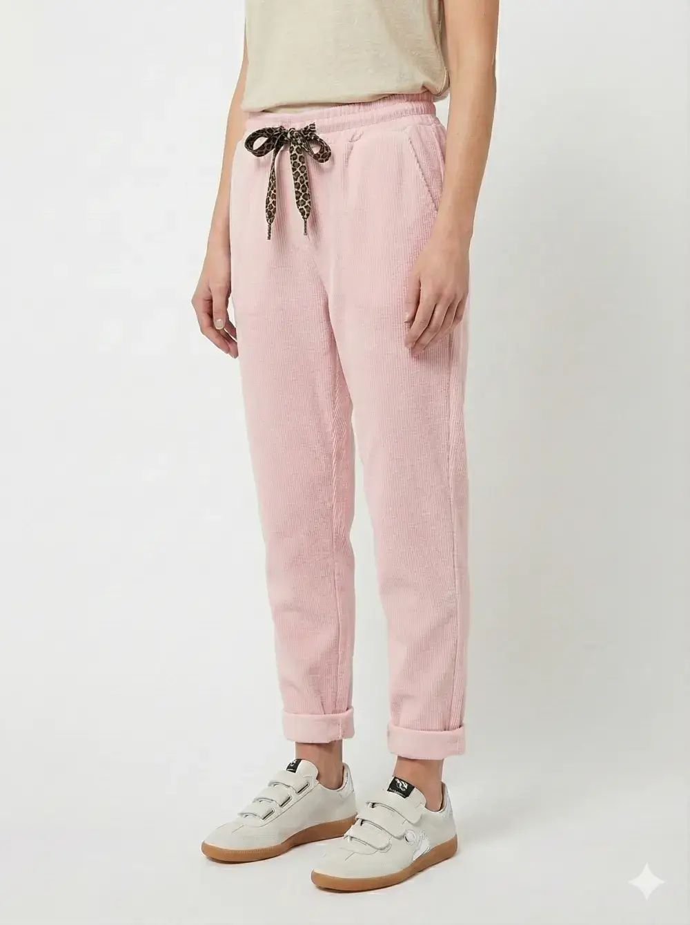 Mimi & Gogo - Vente Pantalon d'intérieur/de jogging – femme - Jogging en velours avec nœud à léopard @43710_JoNoeudLeo15