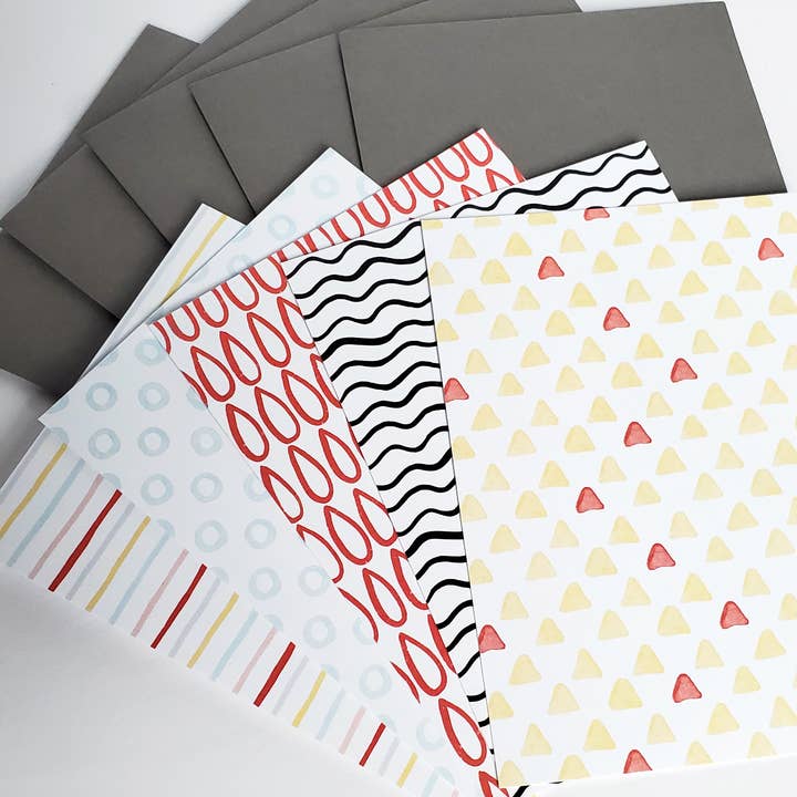 Lucky Dog Design Co. - Wholesale Stationery/Notecard Set - On Repeat Mini Card Set (Set of 10)8