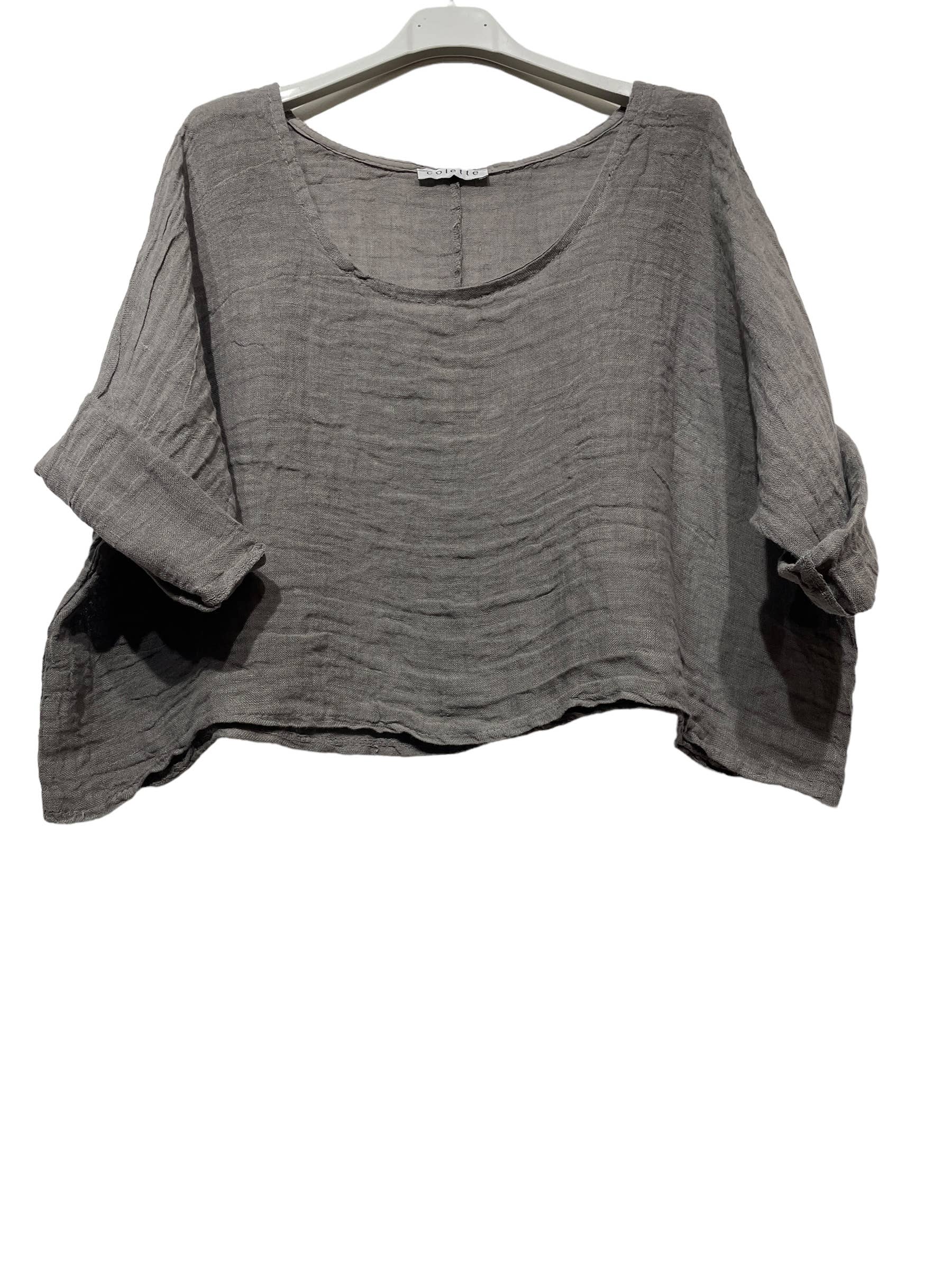 LINEN & COTTON HOUSE – Engroshandel Bluse - Dame – 18415 top i hør til forårs- og sommertøj10