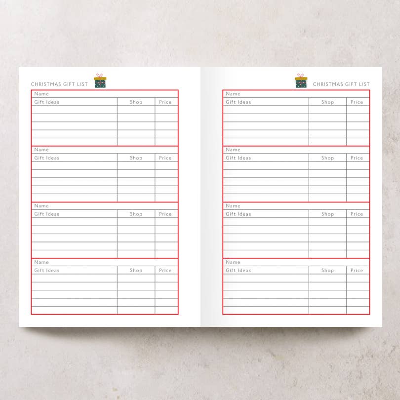 The Personalised Stationery Company Ltd - Wholesale Planner - Christmas Planner4