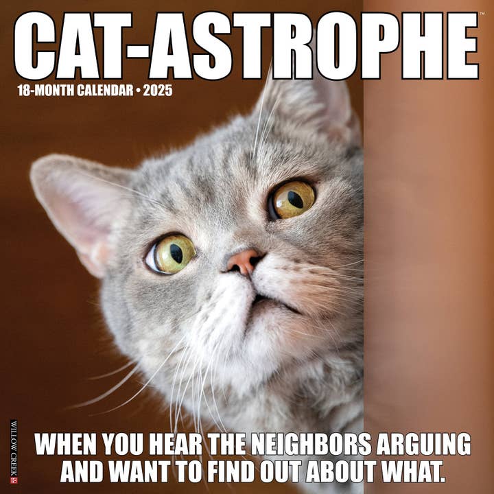 Willow Creek Press & Gifts - Wholesale Calendar - Cat-astrophe 2025 Wall Calendar