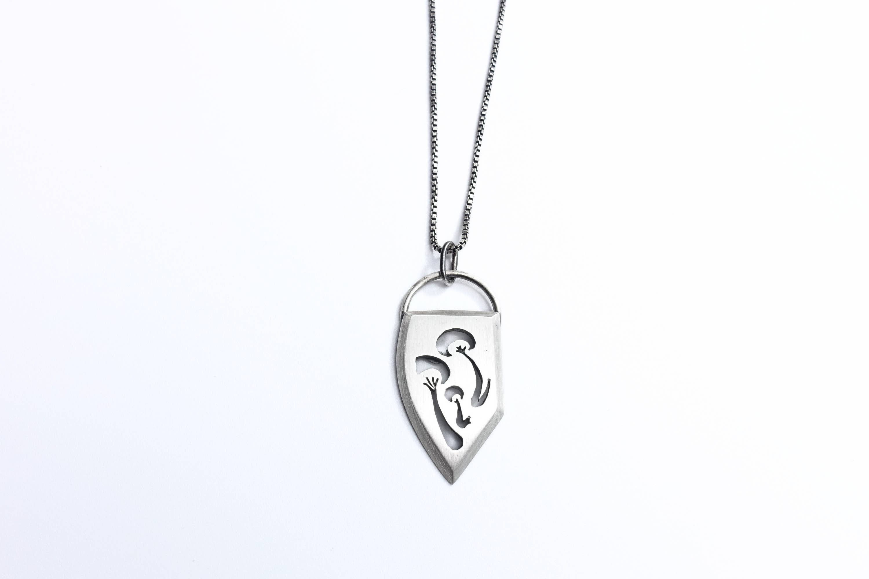 BMF Jewelry - Wholesale Pendant/Charm Necklace - MINIM Golden cap mushroom necklace