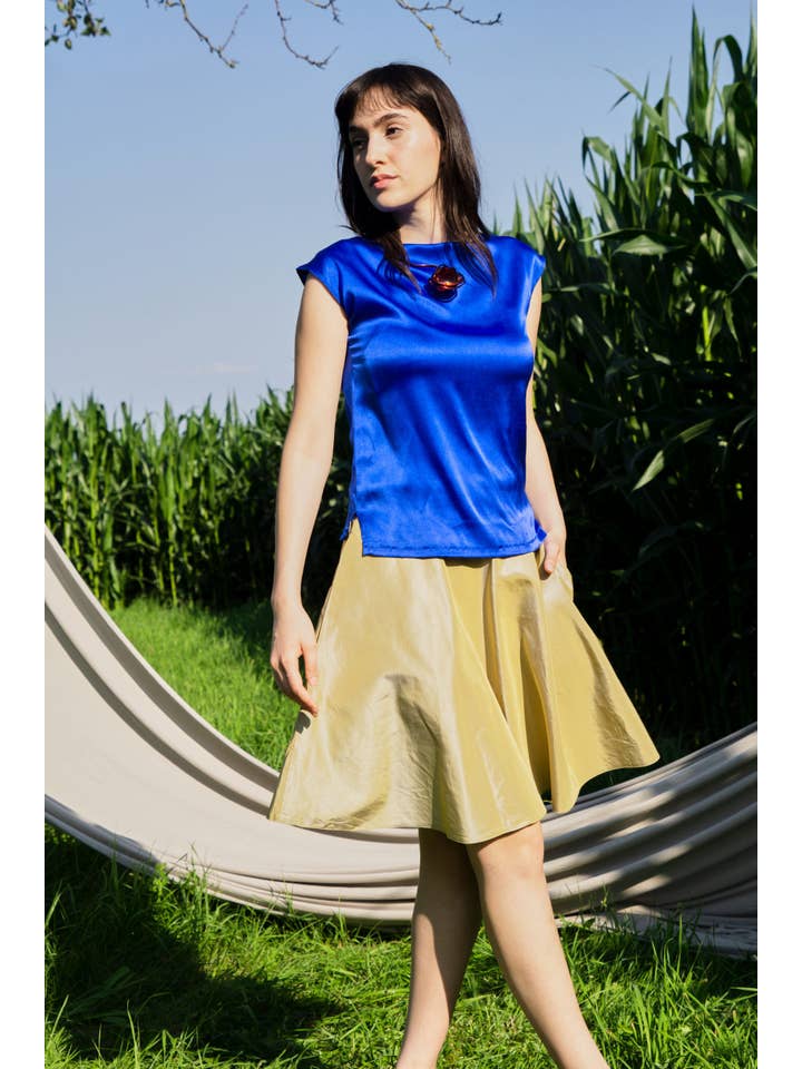 Unatura - Venta al por mayor Blusa - Mujer - Top SoBlu Crepé Satén Seda Orgánica