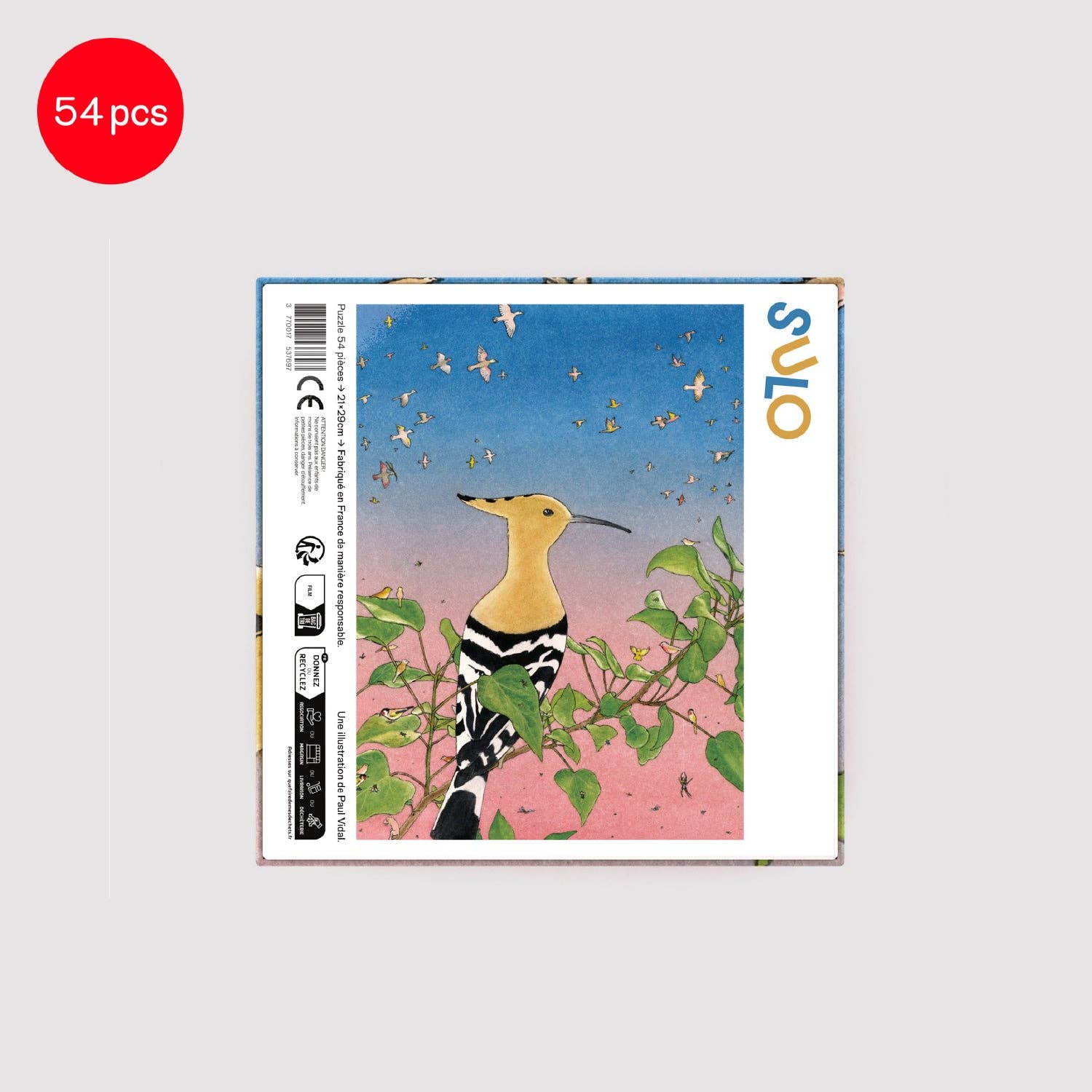 Editions Sulo - Vente Puzzle – adulte - Huppe fasciée par Paul Vidal1