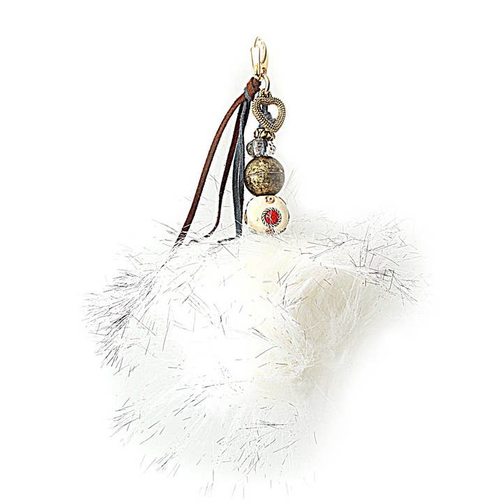 Pompón clásico blanco para venta al por mayor de Yebisah