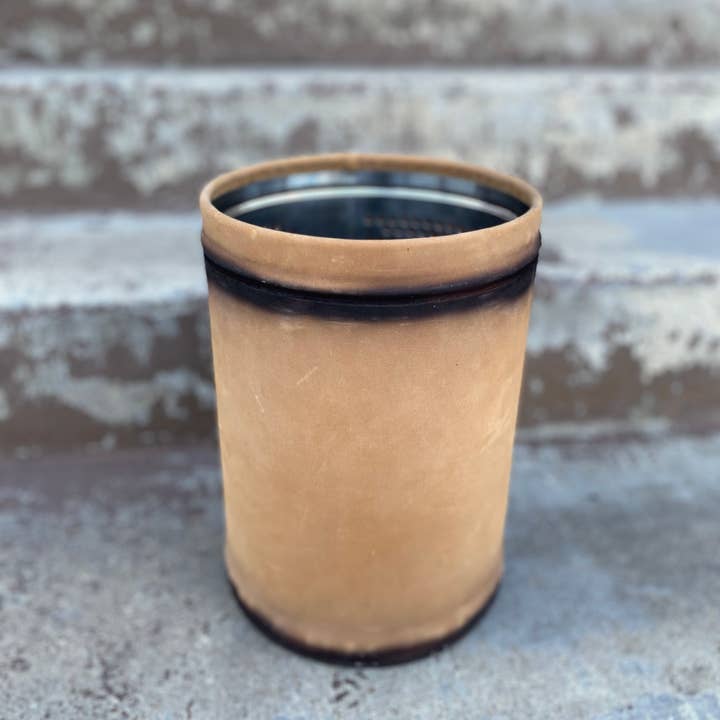 Western Linens - Wholesale Basket - Burn Leather Basket Bin