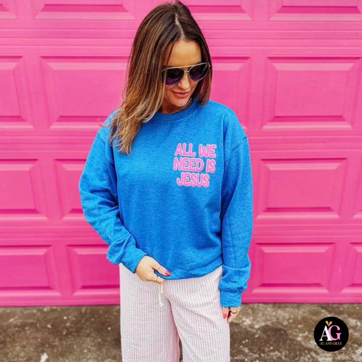 All We Need Is Jesus for wholesale by Al + Gray Graphic Tees