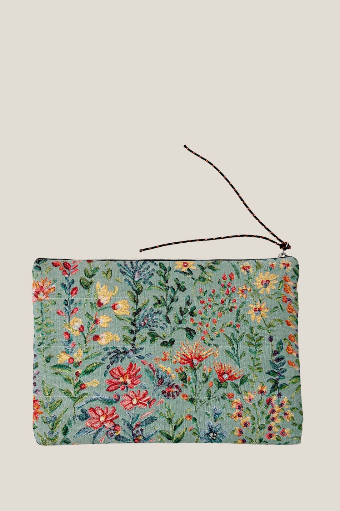 Eturel Madrid - Wholesale Laptop/Tablet Case - Women's - Jacquard woven computer case with sky blue azalea flowers2