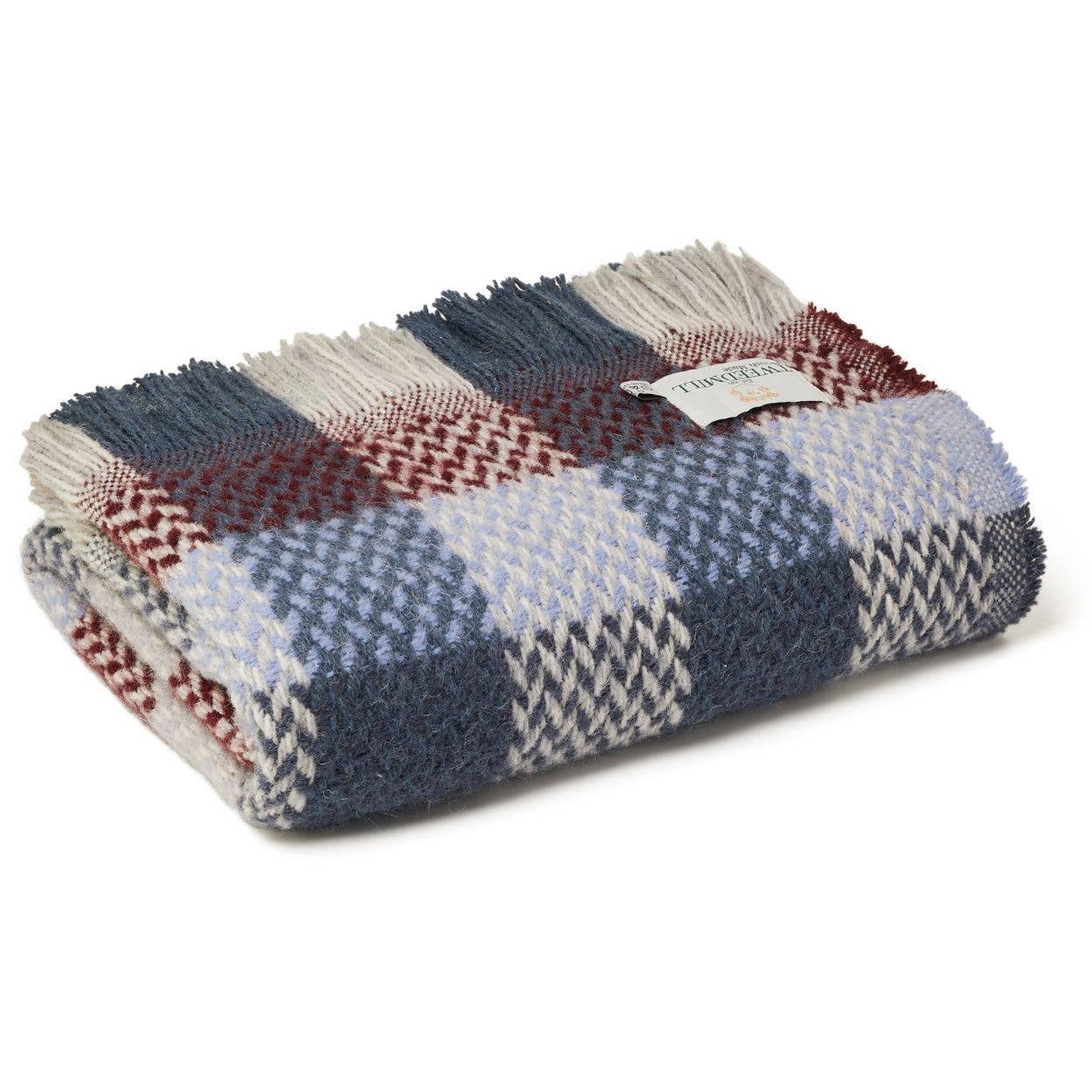 Tweedmill Textiles - Vente Plaids - Couverture en laine recyclée tissée celtique - couleurs assorties1