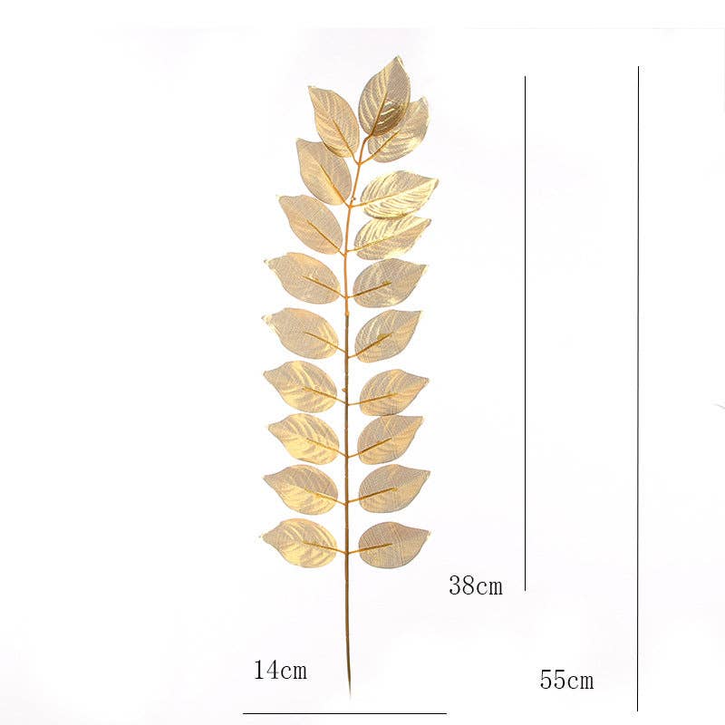 Your Party Box - Vente Décalcomanie – décorations de fête - Feuilles dorées - Ensemble de 1111