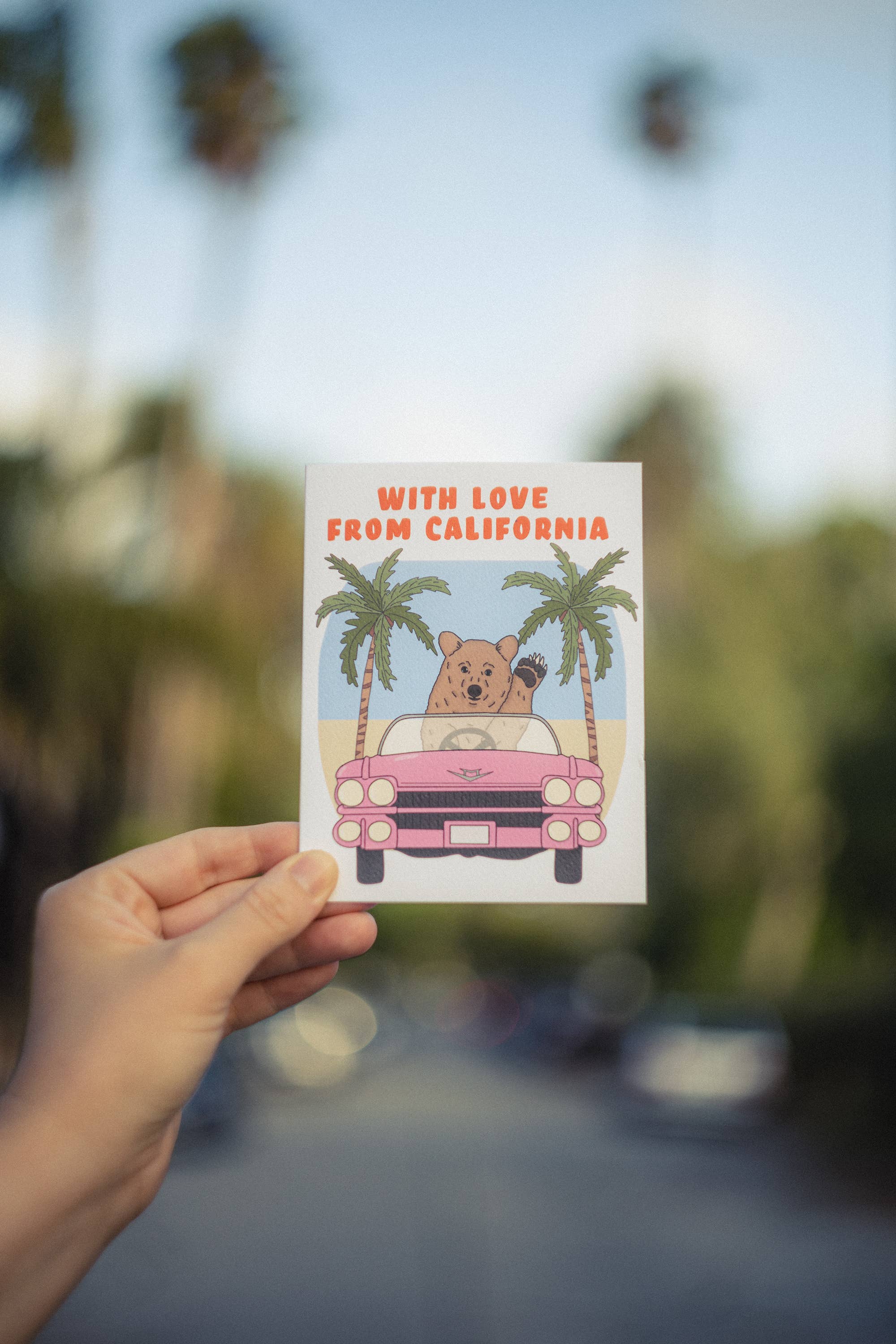 Illustrating Amy - Vente Cartes de voyage - Carte d'ours conducteur de Californie3