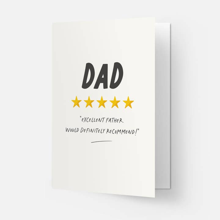Kaart Blanche - Wholesale Father's Day Card - Dad short review greeting card1