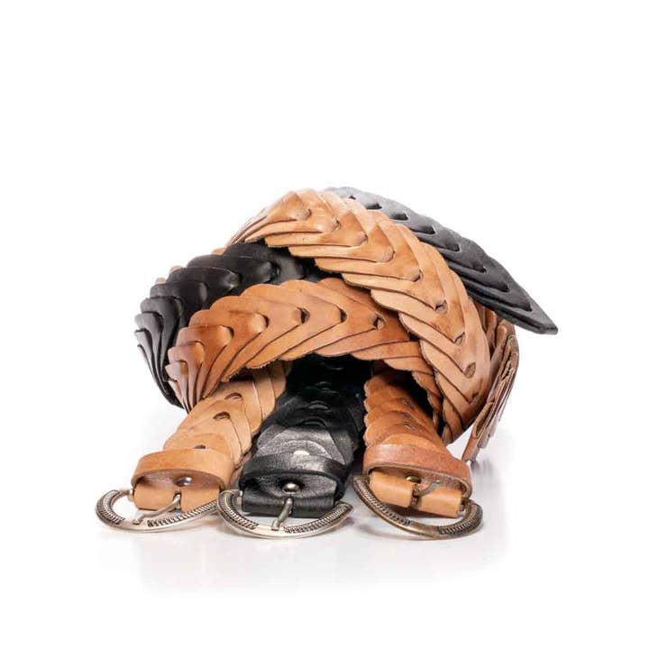 TABOO FASHION – wholesale Belt – Women's – Cobra Chain Leather Belt/Horseshoe 2