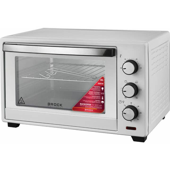 Sland - Wholesale Kitchen Appliance - Electric oven BROCK TO 3001 WH, white color 30 L. 1600 W1