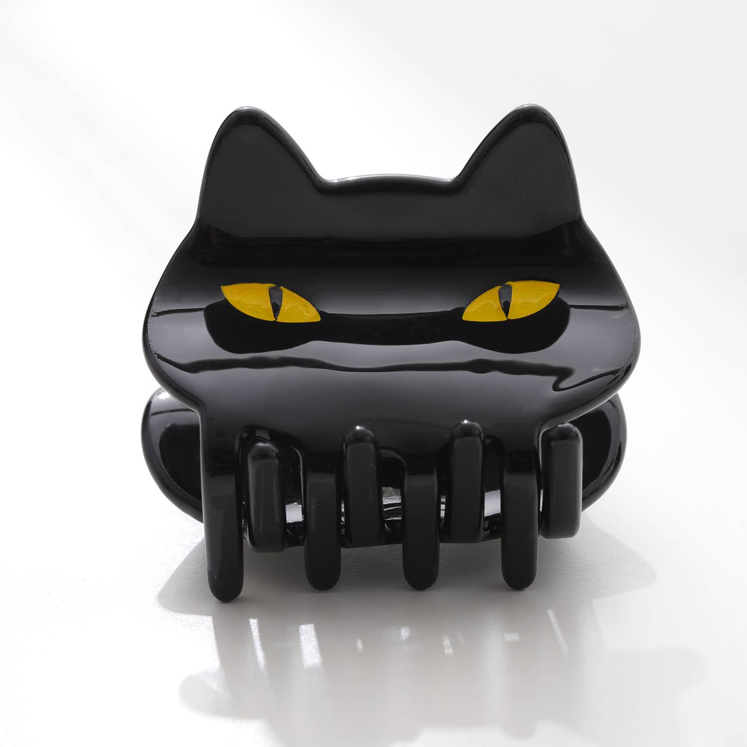 Adorro - Wholesale Hair Clip - Women's - Black Cat Face Claw Clip7