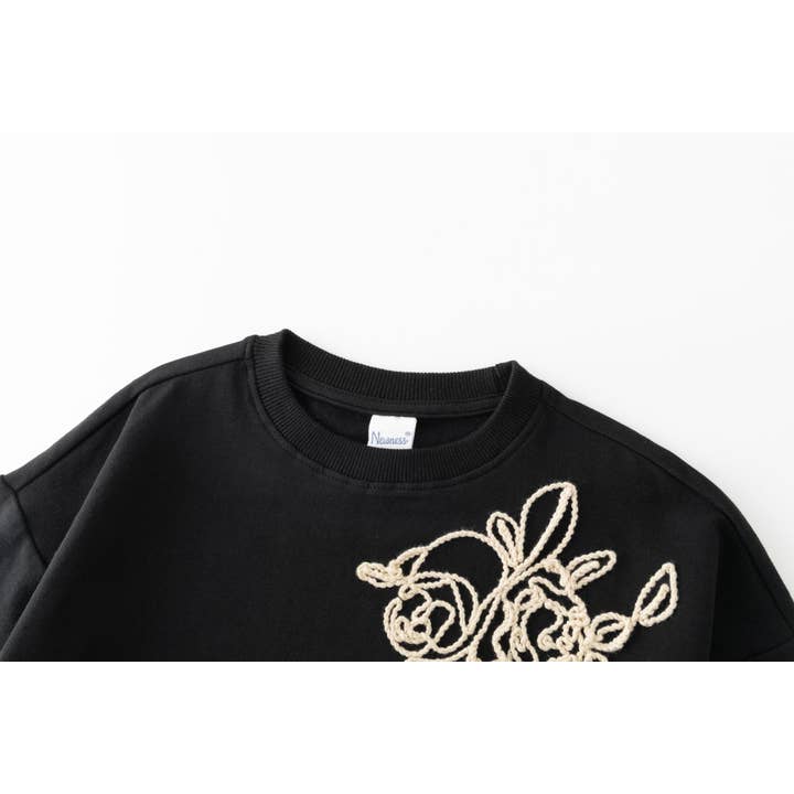 Newness Kids - Wholesale Sweatshirt - Kids - Sweatshirt with drawstring graphic winter clothing girl JGI657913