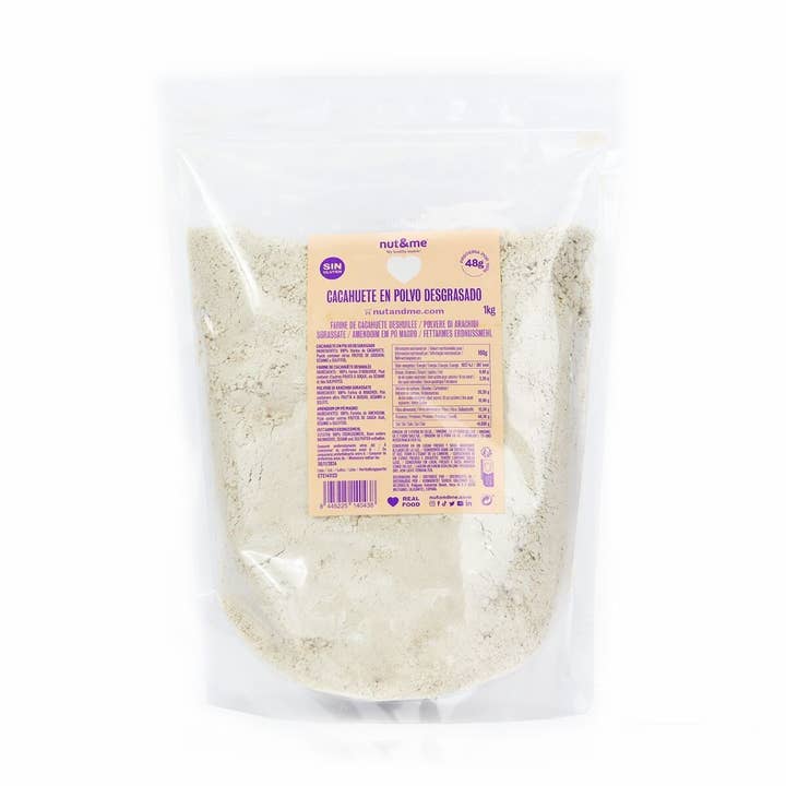Nut & Me - Vendita all'ingrosso Proteine/superfood in polvere - Polvere di Arachidi Sgrassata 1Kg Nut & Me