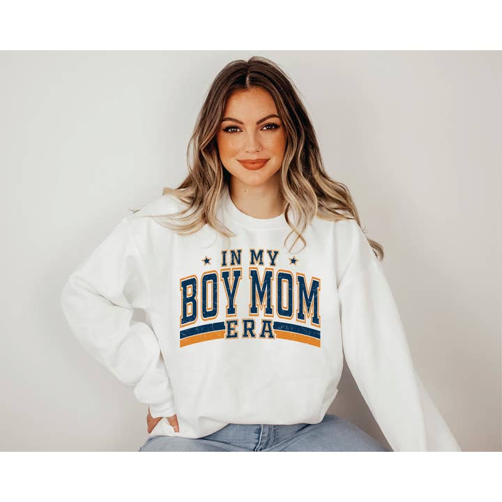 *In My Boy Mom Era T-Shirt or Crew Sweatshirt for wholesale by Peach Closet