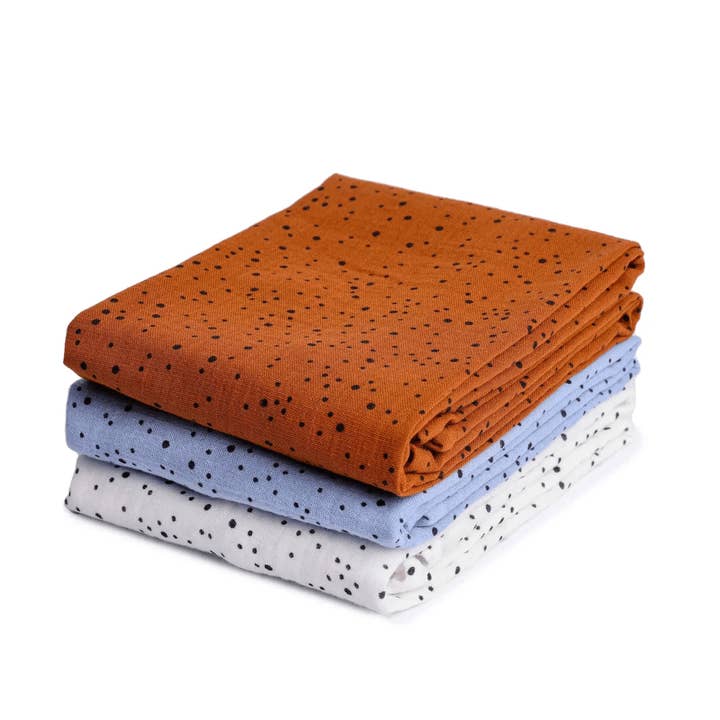 Muslin doeken met stippenpatroon voor wholesale door Lempi Lifestyle