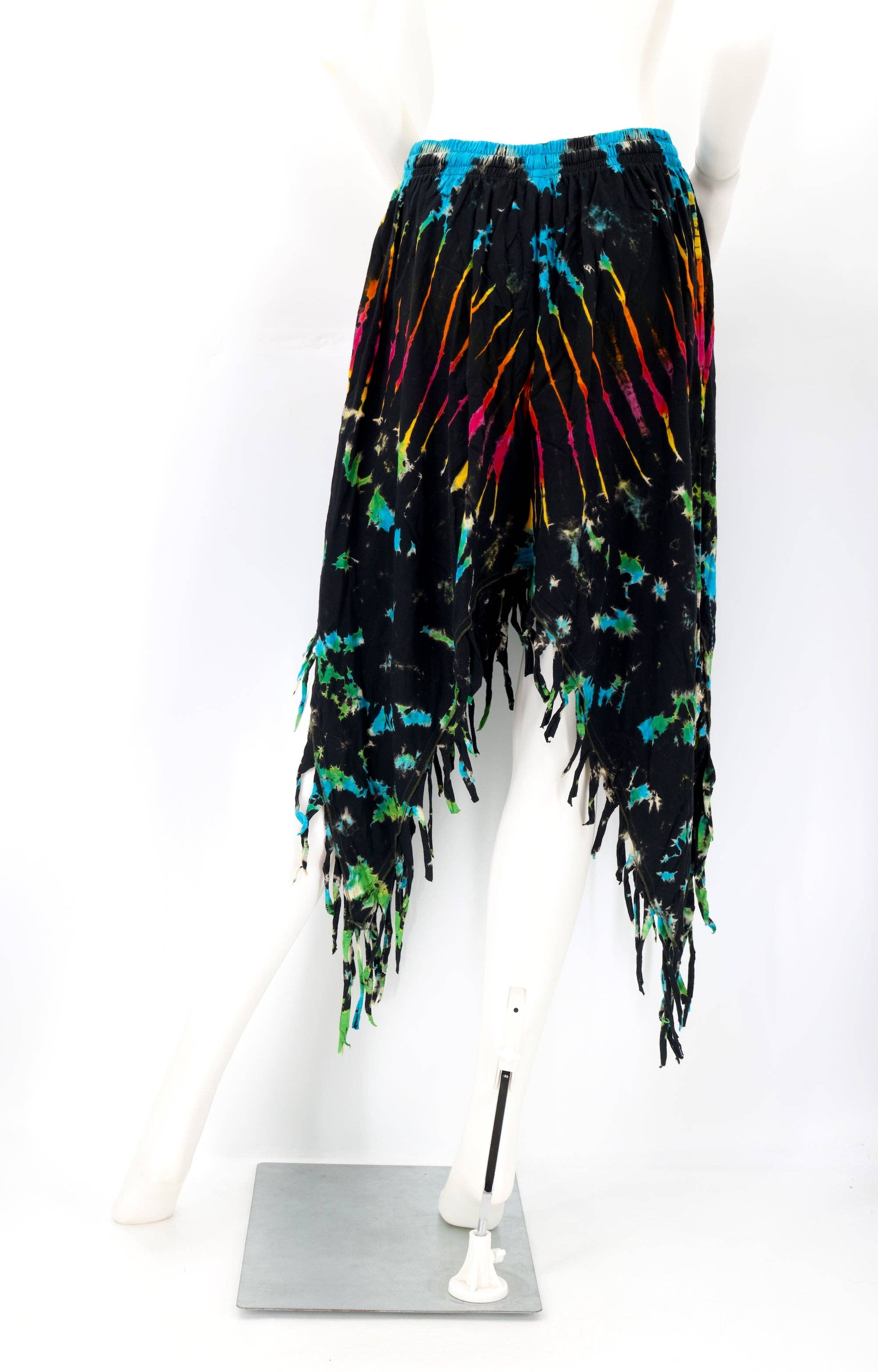 Himalaya Handmade - Wholesale Skirt - Women's - Cotton Hippie Handmade Floral Embroidered Stone Washed Fringe Skirt8