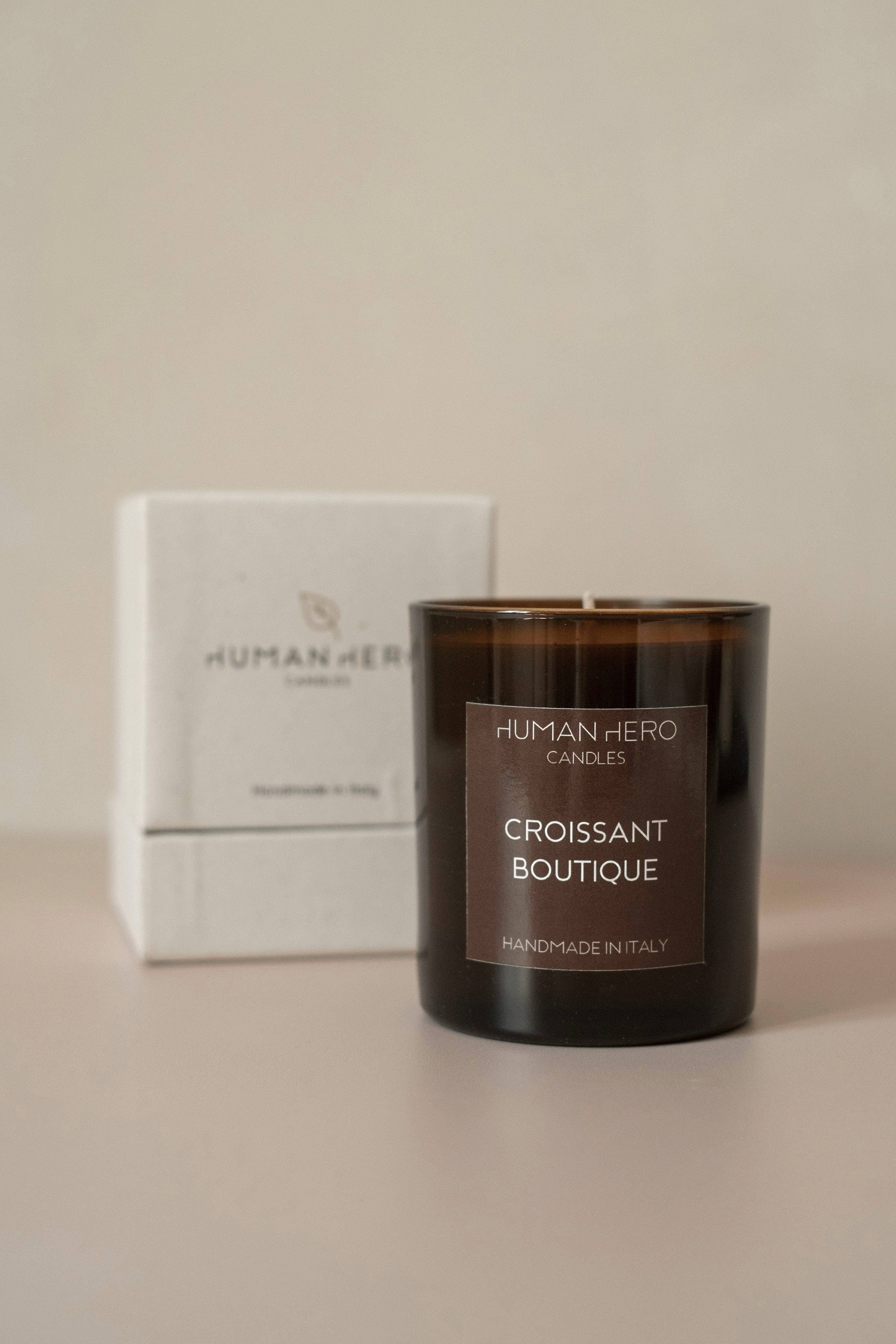 Human Hero lab – Großhandel Kerze im Glas / gefüllte Kerze – Croissant Boutique Duftkerze aus reiner Sojawachs2