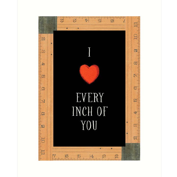 Carte de vœux Every Inch | Love pour la vente par Lucca Paperworks