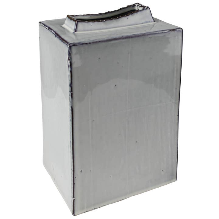 Britta Vase, Ceramic - Tall Rectangle for wholesale by HomArt