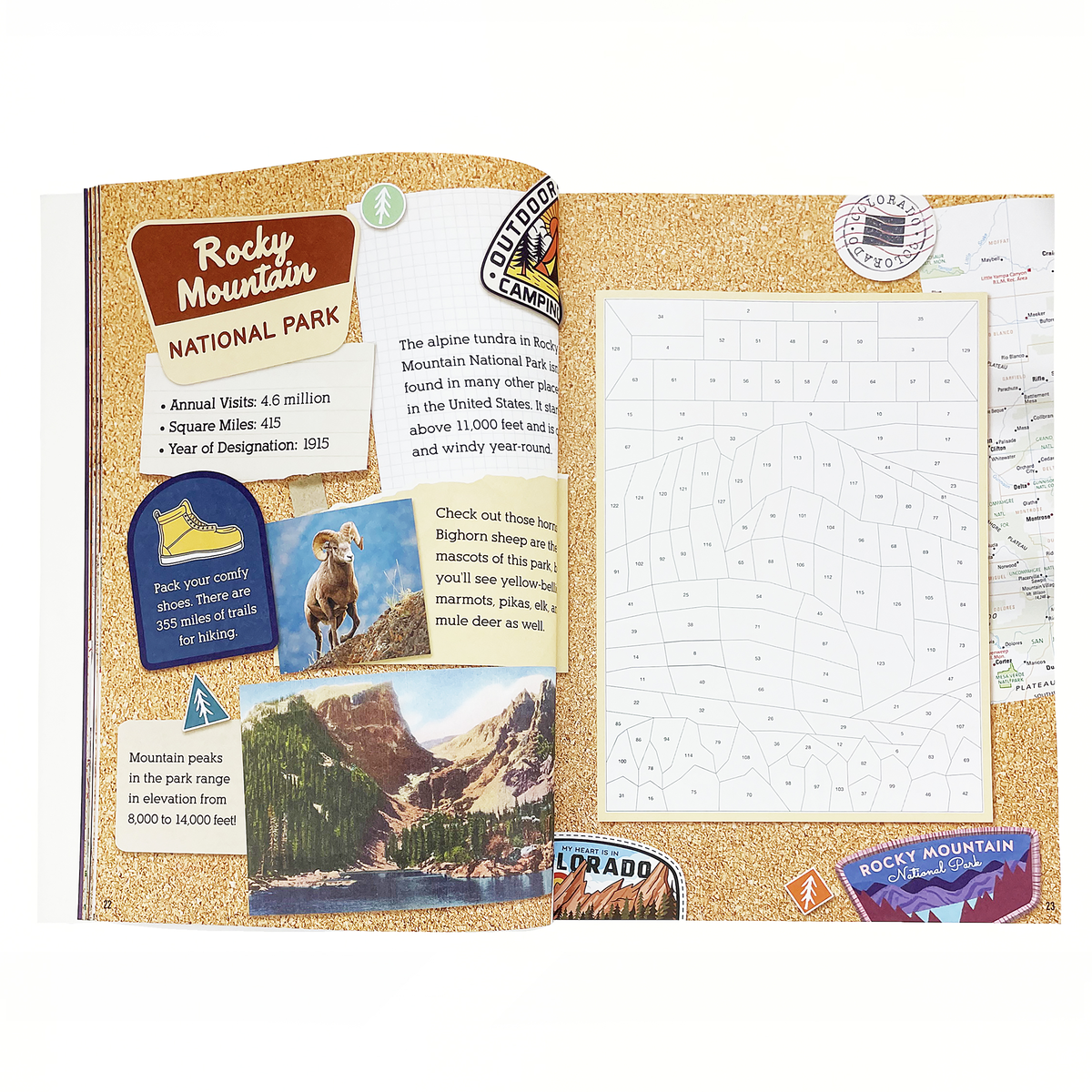 Cottage Door Press - Wholesale Sticker - Kids & Baby - National Parks: Sticker-by-Number Activity Book1