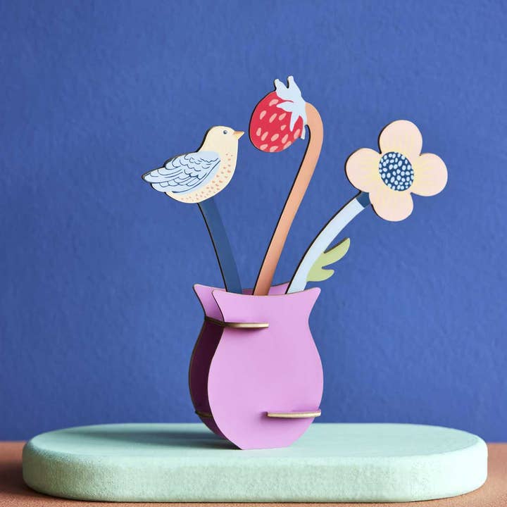 Studio Roof (no tariffs) - Wholesale Everyday Greeting Card - 3D Pop Out Card - William Morris Flowers1