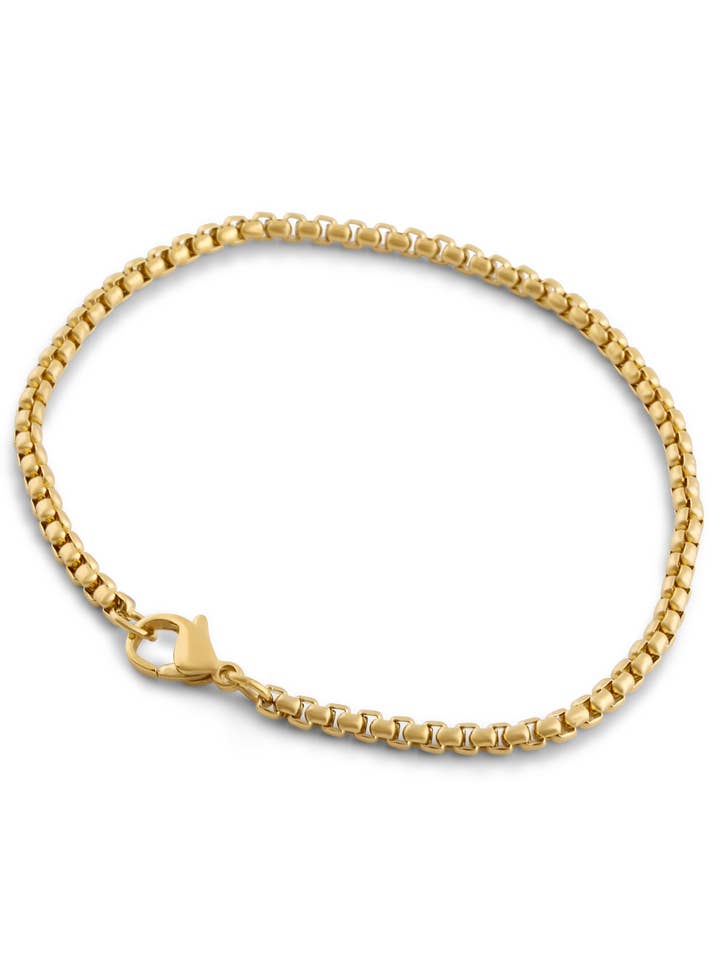 Bacas Chain Link Bracelet Gold for wholesale by Blackskies