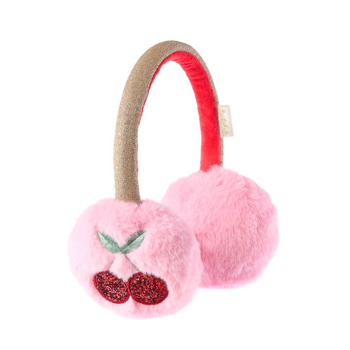 Cheerful Cherry Earmuffs for wholesale by Rockahula Kids US