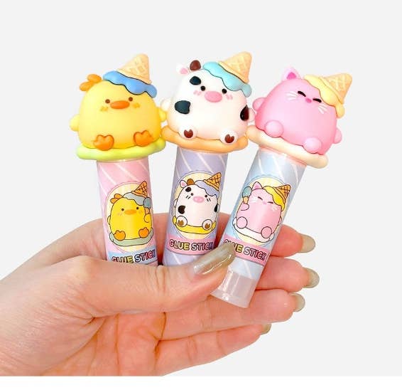 K-Wonderland - Wholesale Glue - Ice cone Brothers Glue Stick – Cute Character Stationery6
