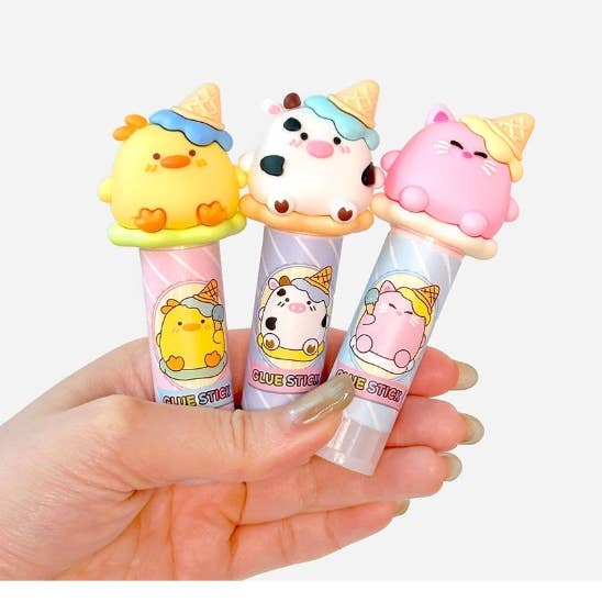 K-Wonderland - Wholesale Glue - Ice cone Brothers Glue Stick – Cute Character Stationery6