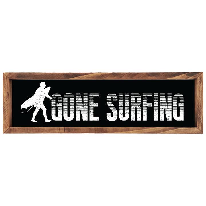 Arte de Pared "Gone Surfing Dude" (Más Colores) para venta al por mayor de Southern Mesa Trading Co.