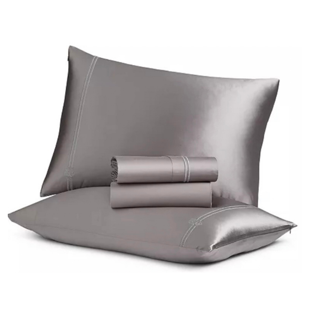 Mismatch - Wholesale Sheet Set - Cotton Sheet Set W/ Silk Pillowcases7