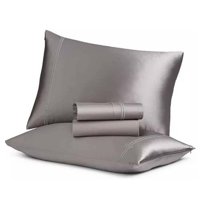 Mismatch - Wholesale Sheet Set - Cotton Sheet Set W/ Silk Pillowcases7