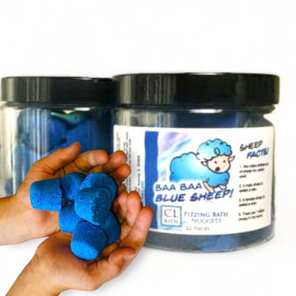 Calla Lily Cosmetics - Vente Bombe de bain/poudre effervescente pour le bain - Pépites de bain/bombes de bain - Blue Sheep