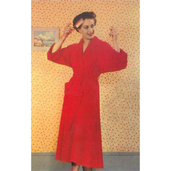 Postcard NP-951 Woman Brushing Hair for wholesale by Found Image Press