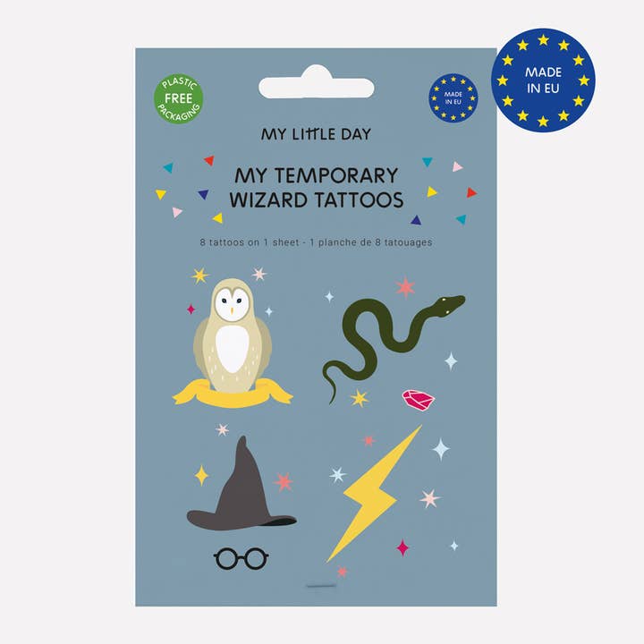My Little Day - Wholesale Temporary Tattoo - Kids - Wizard tattoos