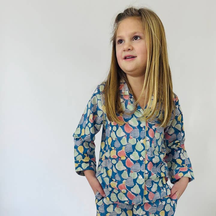 Ropa de descanso unisex para niños - Estampado de frutas variadas para venta al por mayor de Meerahi