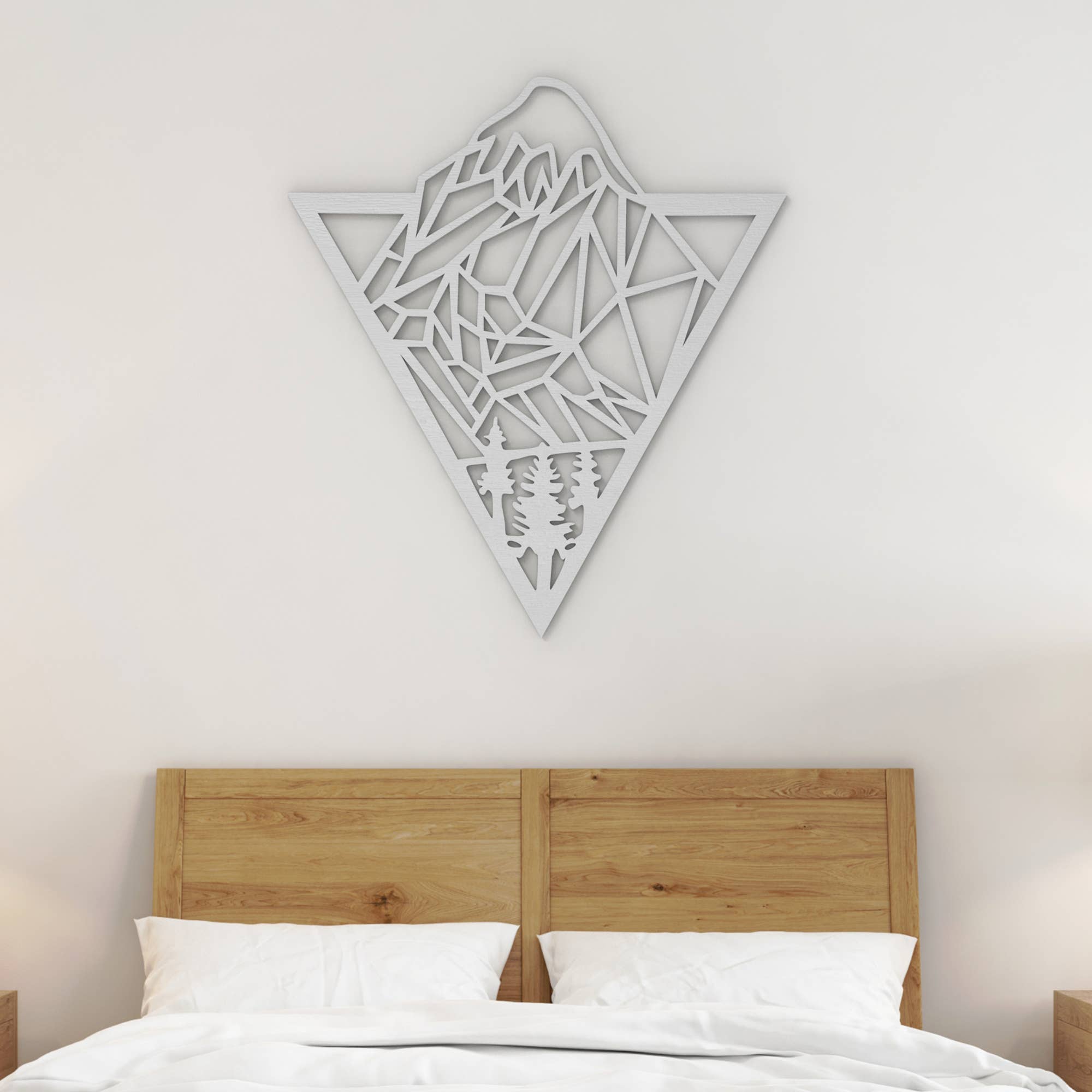 PeroWorx Designs - Wholesale Wall Accent - Mountain Geometric Wood Wall Art, Home Décor, Wall Decor1