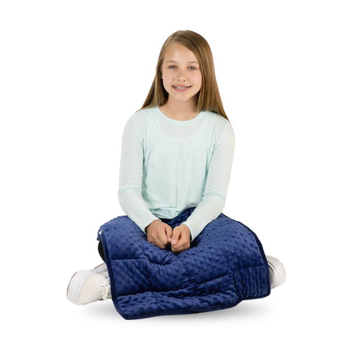 Bouncyband LLC - Wholesale Bedding Blanket - Kids & Baby - Portable Weighted 5lb Dual Textured Sensory Lap Pad for Kids2
