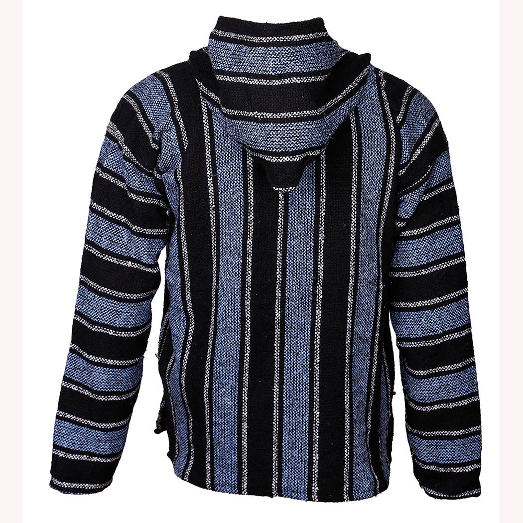 Sunshine Joy - Wholesale Hoodie - Women's - Baja Joy High-Quality Pull-Over Hoodie Jacket Blue and Grey 3