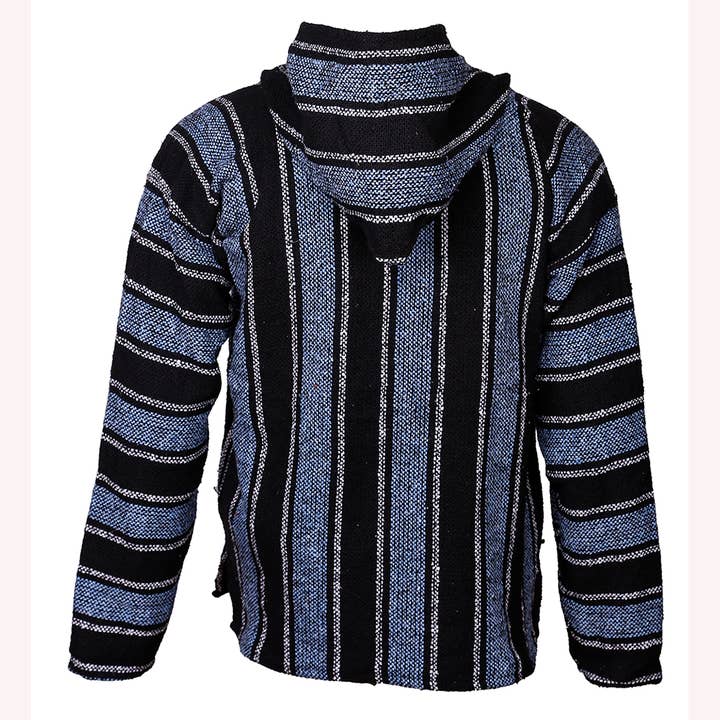 Sunshine Joy - Wholesale Hoodie - Women's - Baja Joy High-Quality Pull-Over Hoodie Jacket Blue and Grey 3